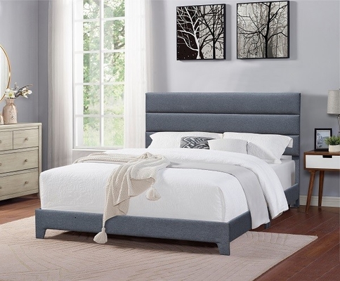 Le Roi moderne Size Upholstered Platform enfoncent avec la taille ajustable de tête de lit