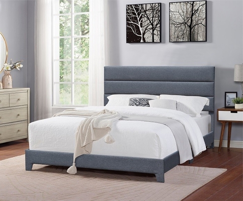 Tête de lit de toile de taille de Grey Upholstered Bed Manufacturer Full haute