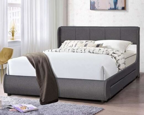 Lit confortable de tête de lit de lit moderne du Roi Size Upholstered Platform