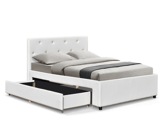 Taille de lit de Sunny Modern Faux Leather Storage double avec l'OEM de tiroirs