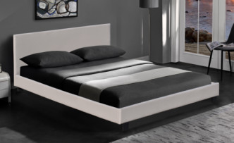 Certificat tapissé noir du Roi Size EMC de cadre de lit de tissu personnalisable