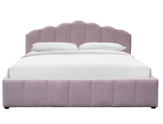 Tissu tapissé de velours de peluche de couleur de rose de double de lit de stockage d'ascenseur de gaz