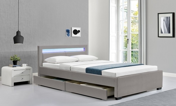 Beaucoup de couleurs Dos solide LED Tapissé Lit confortable pour le sommeil FSC