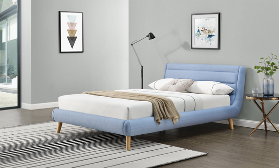 Les enfants normaux tissu jaune/bleu tapissés enfoncent les fabricants en gros de lit