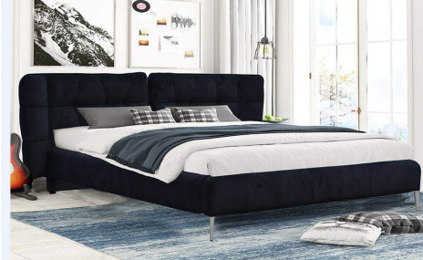 Longévité tapissée par tissu personnalisable du Roi Bed Frame de contreplaqué de velours