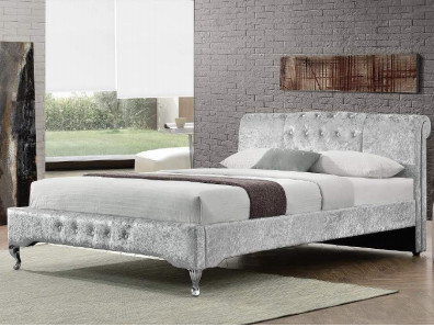 Ruban tufté Crystal Button European Style de fibre de lit de stockage de double taille de luxe de Rosh