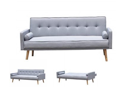 Reposer moderne de Grey Fabric Sofa Bed Foldable place le style de l'Europe