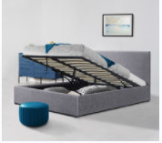 Meubles de toile de chambre à coucher de cadre du Roi Size Ottoman Bed d'OEM
