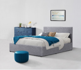 Meubles de toile de chambre à coucher de cadre du Roi Size Ottoman Bed d'OEM