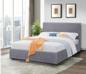 Design moderne Tissu de lin de taille royale rangement en moustiquaire cadre de lit BSCI