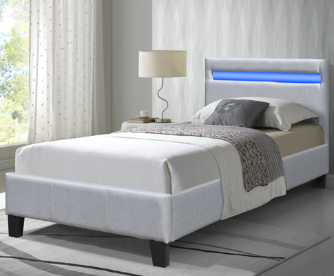 Lit tapissé par tissu de toile simple de taille avec du CE de lumières/BSCI