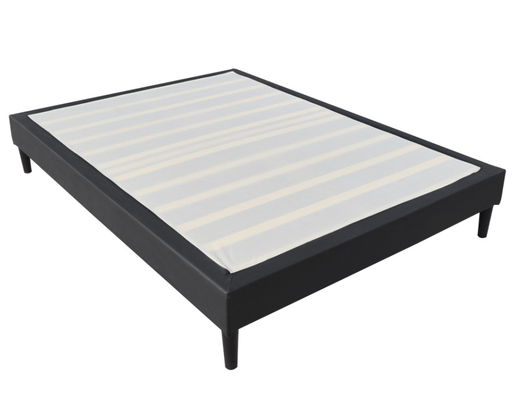 Conception simple Plateforme rembourrée Cadre de lit Structure solide 203x152cm