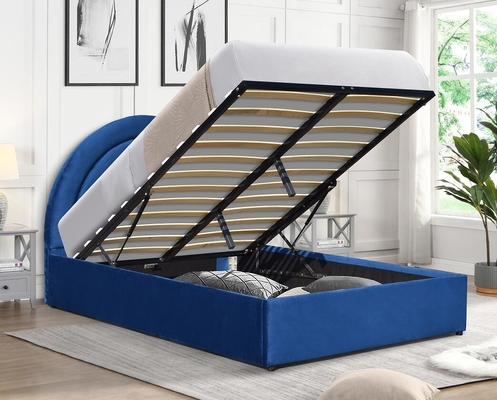 Chambres à coucher en tissu bleu