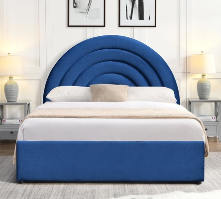 Chambres à coucher en tissu bleu