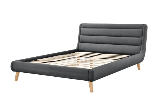 Un cadre de lit rembourrée avec une forme et un design uniques conviendra à votre style de décoration.
