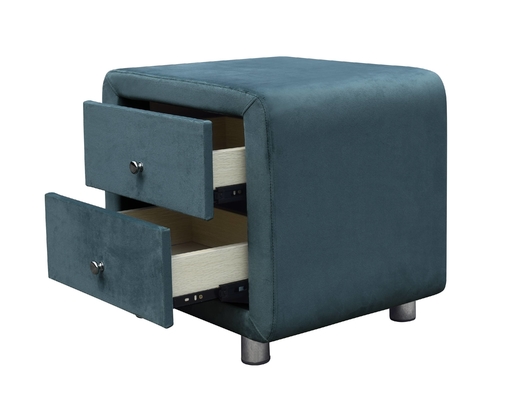 Table de chevet en tissu de design moderne avec couleur optionnelle pour votre style de décoration de chambre.