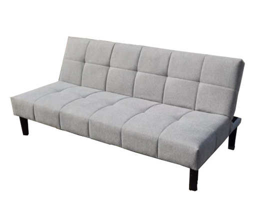 Canapé-lit pliable gris, petit canapé fauteuil avec accoudoirs pour espaces de vie compacts