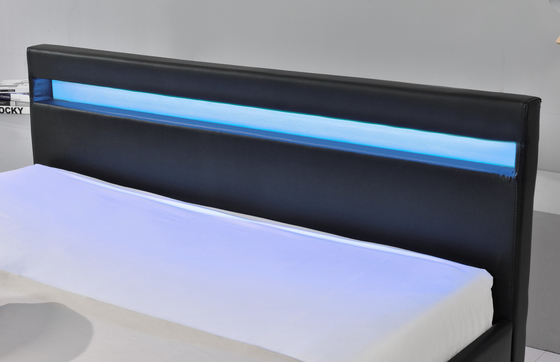 Le Faux LED en cuir d'unité centrale a tapissé le lit avec le tiroir de stockage pendant 12 mois de garantie