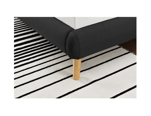 Housse en toile tapissée de toile de grand lit de noir d'OEM de FSC