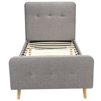Les enfants simples de taille ont tapissé l'ODM de Grey Linen Fabric de lumière de contreplaqué de lit