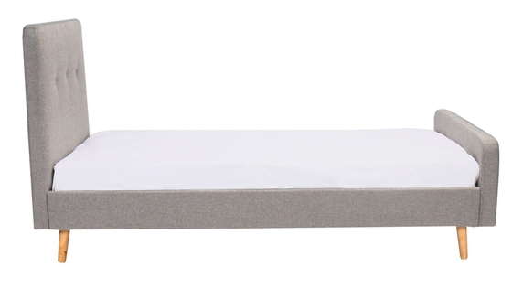 Les enfants simples de taille ont tapissé l'ODM de Grey Linen Fabric de lumière de contreplaqué de lit