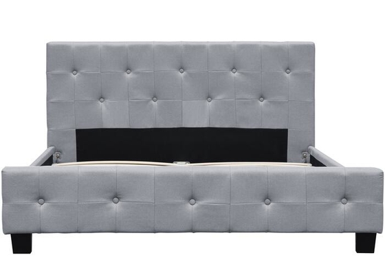 Lumière facile Grey Fabric Bed Frame du Roi Single Upholstered Bed d'Assemblée