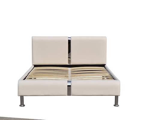 Certification en cuir de la CE ROSH BSCI de lit de Faux simple de chambre à coucher
