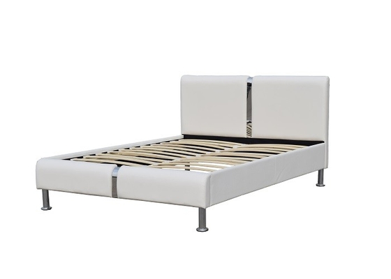 Certification en cuir de la CE ROSH BSCI de lit de Faux simple de chambre à coucher