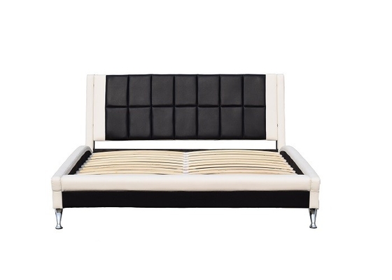 Meubles de chambre à coucher de taille de cadre en cuir de lit du Roi Upholstered Platform Faux doubles