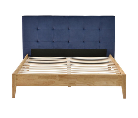 Cadre de Sunny Blue Linen Fabric Bed avec la certification de la CE de tête de lit