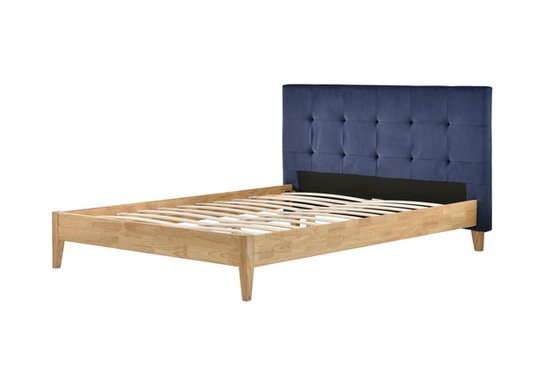 Cadre de Sunny Blue Linen Fabric Bed avec la certification de la CE de tête de lit