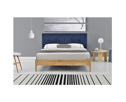Cadre de Sunny Blue Linen Fabric Bed avec la certification de la CE de tête de lit