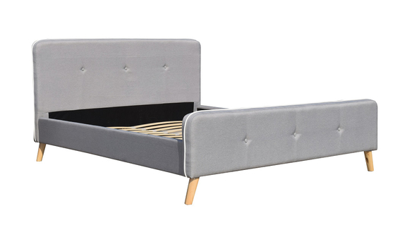 Les enfants adaptés aux besoins du client ont tapissé le bouton de lit orné avec le tissu Grey Easy Assemble léger