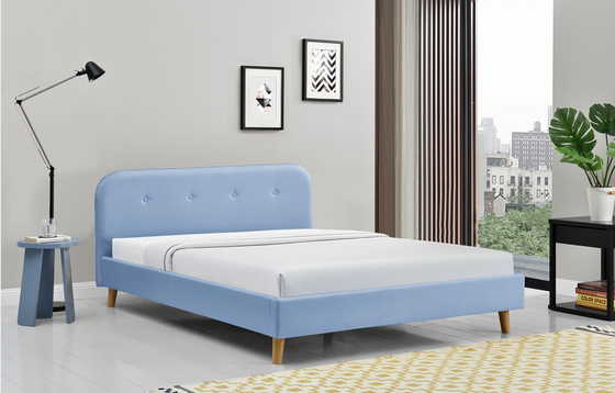 L'ODM a orné le lit de plate-forme tapissé de la Reine 140x200Cm simple moderne