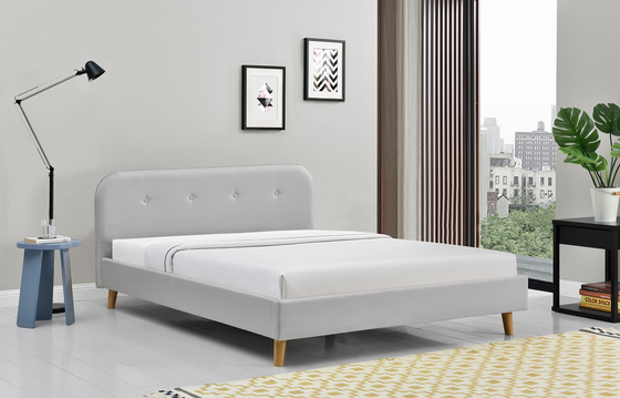 L'ODM a orné le lit de plate-forme tapissé de la Reine 140x200Cm simple moderne
