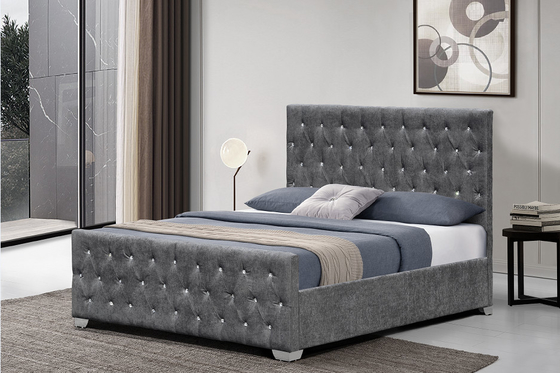 BSCI a tapissé le cadre de lit avec Diamond Headboard European Style Customized
