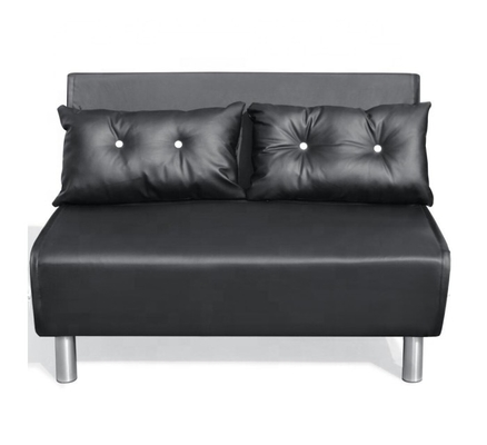 Jambes en cuir en métal de Sofa Bed Black White With de chaise pliante d'unité centrale