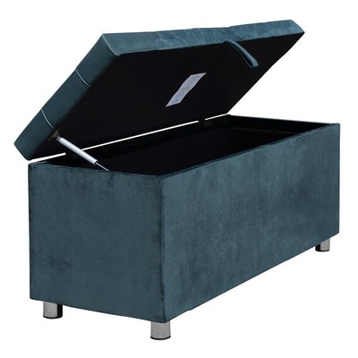 Stockage pliable Ottoman de tissu