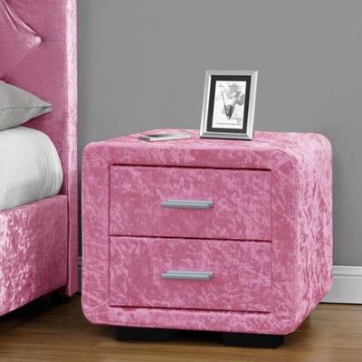 Petit et pratique Table de chevet en tissu rose pratique pour le magasin CE